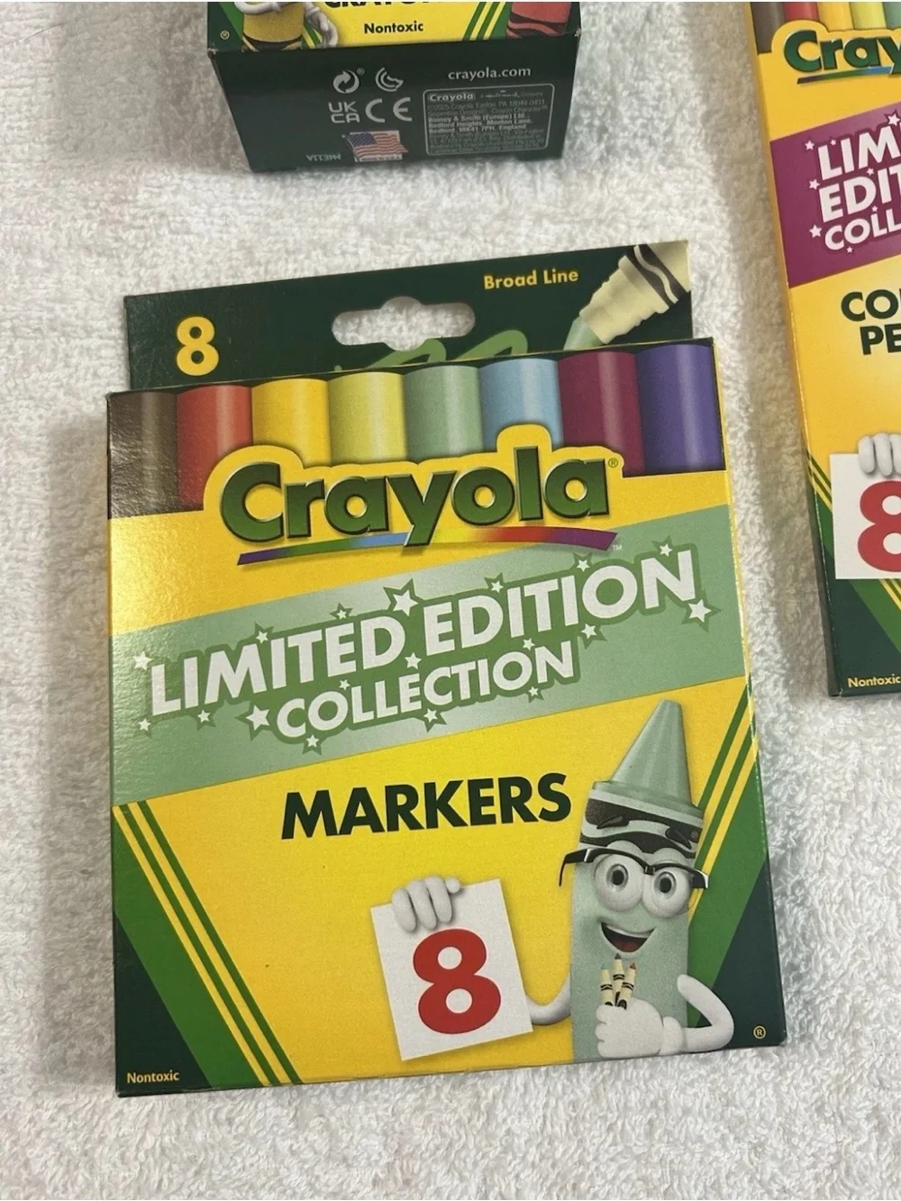 New! Crayola Retired Colors Crayons Markers Colored Pencils Coloring Book Lot